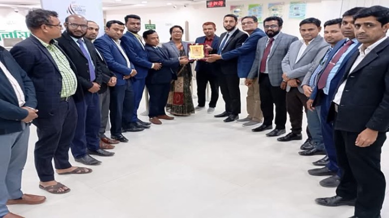 শায়েস্তাগঞ্জ পূবালী ব্যাংক শাখা ব্যবস্থাপকের  বিদ...