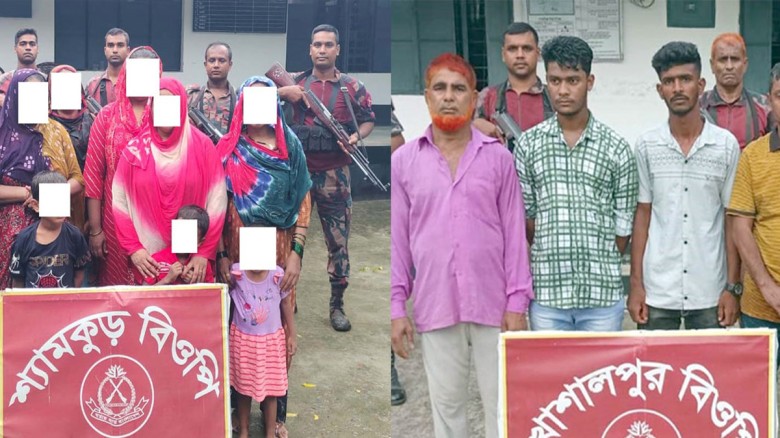 মহেশপুর সীমান্ত দিয়ে দুইদিনে আরও ১৬ জনকে পুশইন ভার...