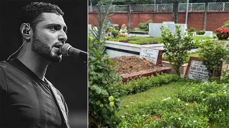 বাবা জসীমের কবরে সমাহিত হলেন ছেলে রাতুল...