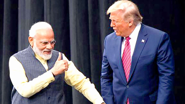 ভারতের প্রধানমন্ত্রী নরেন্দ্র মোদি ও প্রেসিডেন্ট ট্রাম্প