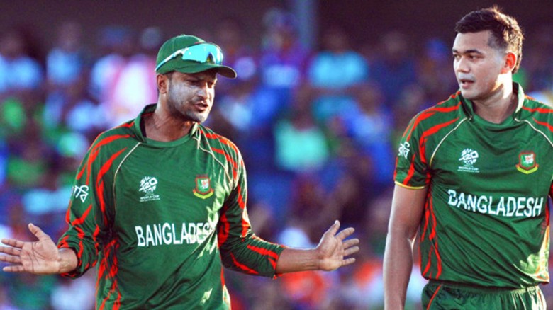 সাকিব আল হাসান ও তাসকিন আহমেদ